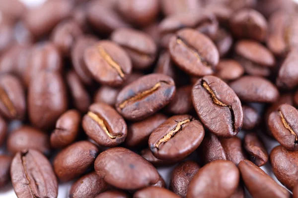 烘烤咖啡豆，可用作背景 — 图库照片