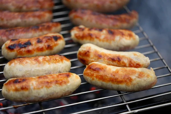 Nicely grilled sausages — Stock Photo, Image