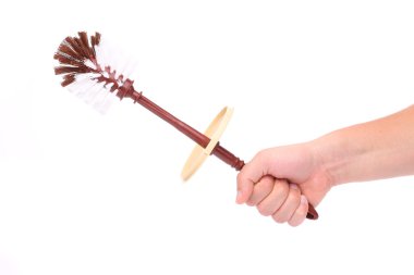 tuvalet fırçası ve yardım