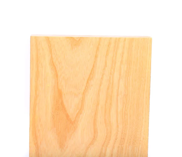 Bovenste plank van elm close-up op de witte achtergrond — Stockfoto