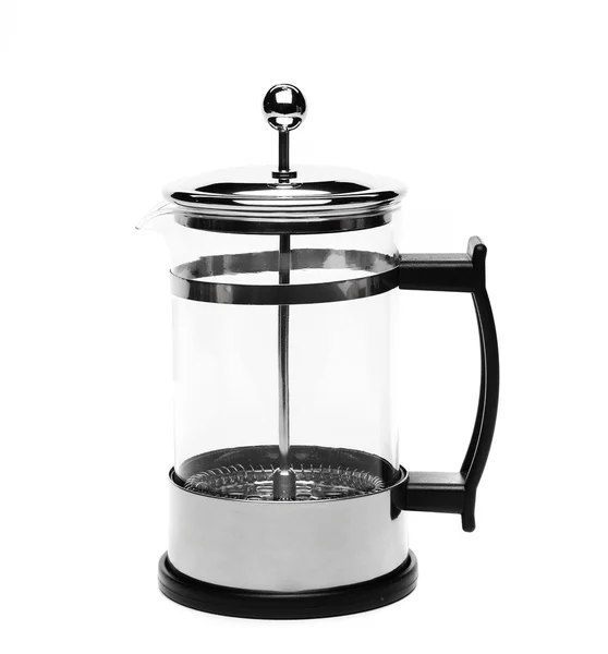 French Press Coffee or Teapot — Stock Photo, Image