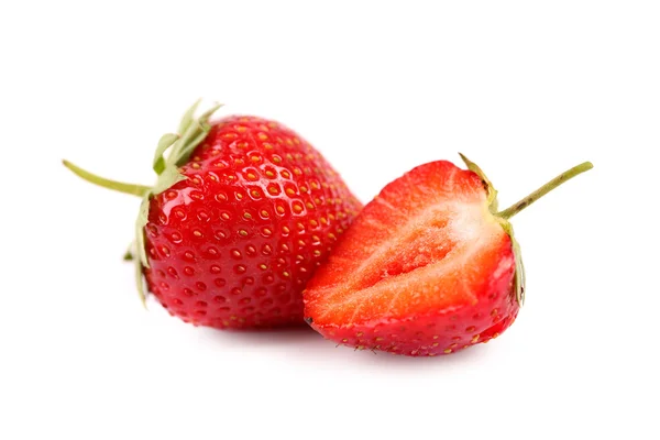 One and half strawberries. — Stock Photo, Image