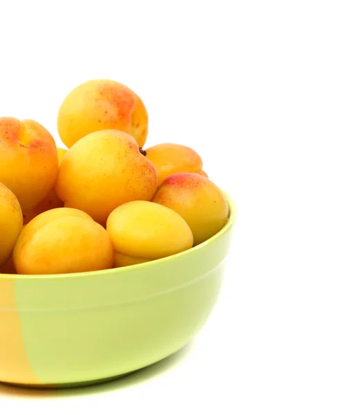 Fresh apricot on a bowl — Stock Photo, Image