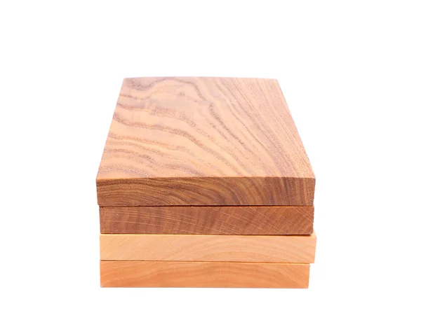 Four vertical boards (elm, acacia, lime, oak) — Stock Photo, Image