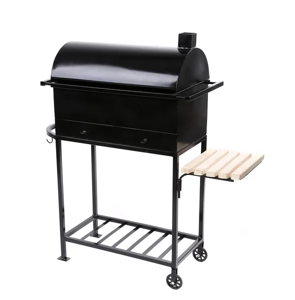 New black barbecue with a cover over — Stock Photo, Image