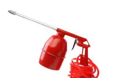 Beyaz bir arka plan üzerinde izole tabancası