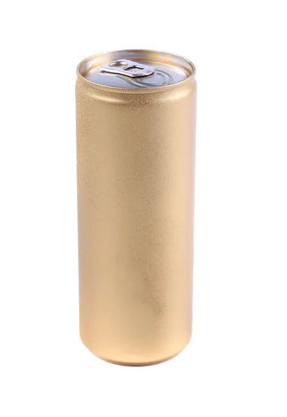 Blank golden soda can. — Stock Photo, Image