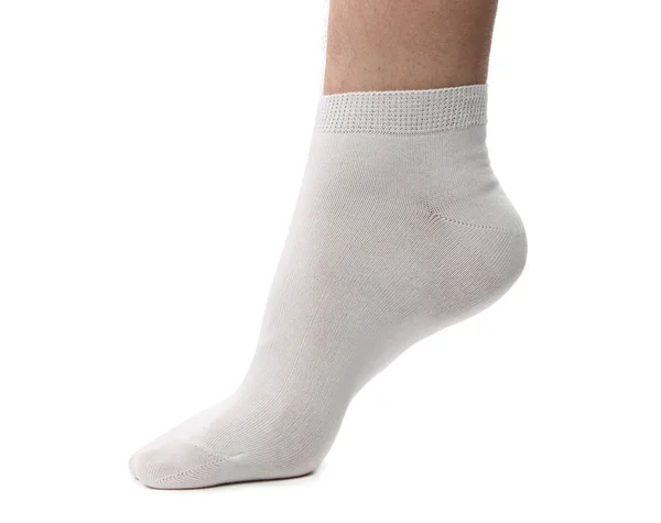 Sock on the foot. — Stock Photo, Image