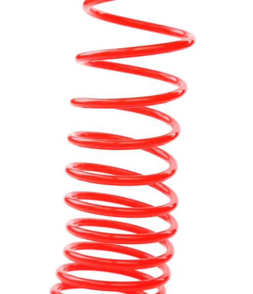 Plastic spring isolated on a white background — Stock Photo, Image