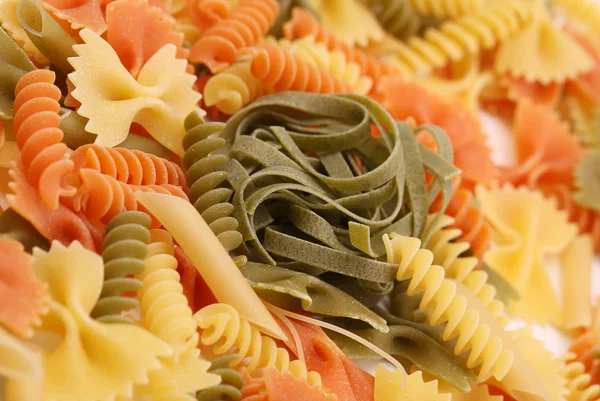 Tagliatelle paglia e fieno and different pastas. — Stock Photo, Image