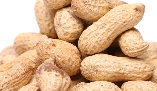 Handful of peanuts close up — Stock Photo, Image