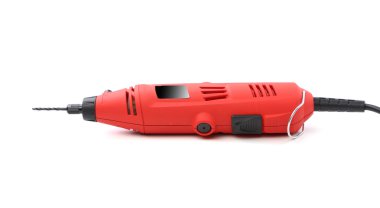 Mini drill eki beyaz zemin üzerinde bulunan