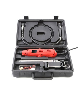 Mini matkap ile siyah plastik durumda'den aksesuarlar