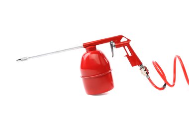 Beyaz bir arka plan üzerinde izole tabancası