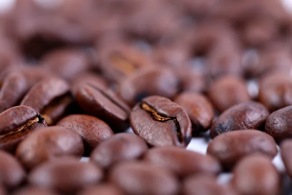 Rostade kaffebönor, kan användas som bakgrund — Stockfoto