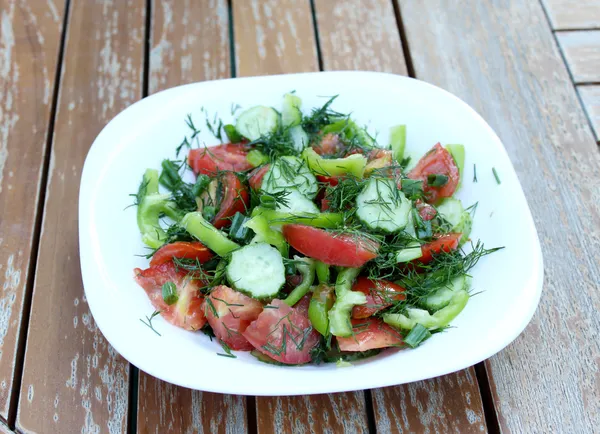 Summery vegetable salad — Stock Photo, Image