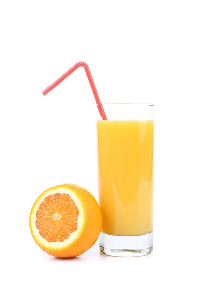 Sinaasappelsap en schijfjes — Stockfoto