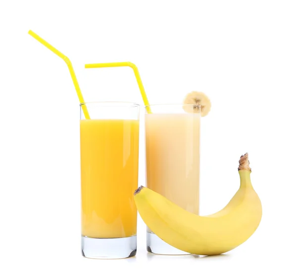 Jus d'orange et de banane — Photo