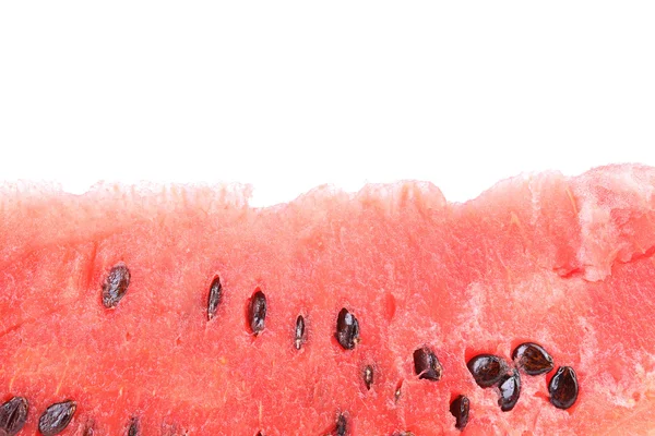 Slice of watermelon. Close up. Half background. — Stock Photo, Image