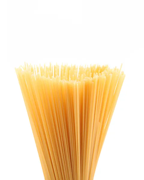 Top bunch spaghetti on a white background — Stock Photo, Image