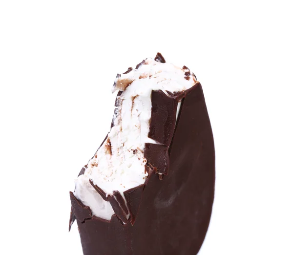 Gelado de baunilha de chocolate picado — Fotografia de Stock