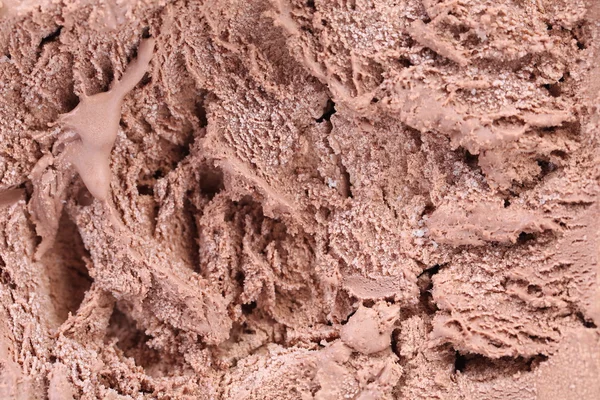 초콜릿 아이스크림 매크로 상세한 텍스처. — 스톡 사진
