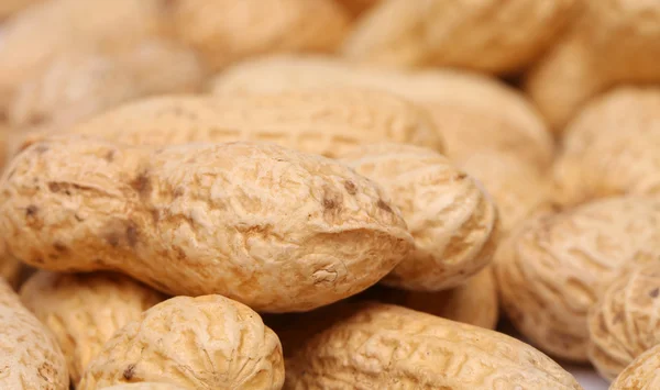 Close-up of some peanuts. Whole background. — Stock Photo, Image