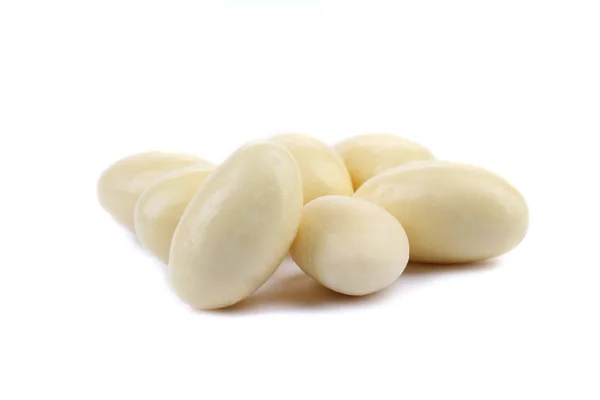 Dragee, in white chocolate covered. — Stock Photo, Image