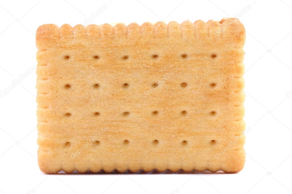 Isolated biscuit.