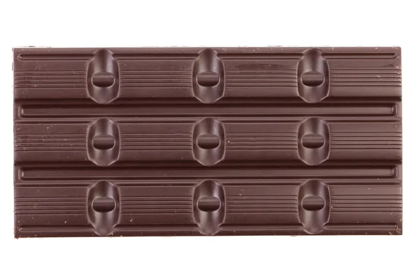 Barra de chocolate negro. — Foto de Stock