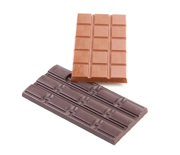 Dark and milk chocolate bar. — Stock Photo, Image