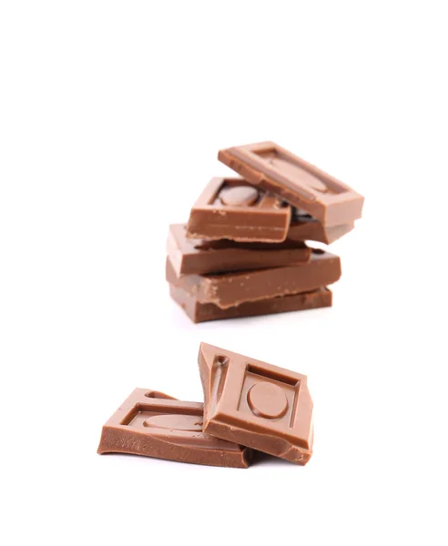 Tasty morsel of milk chocolate. — Stock Photo, Image