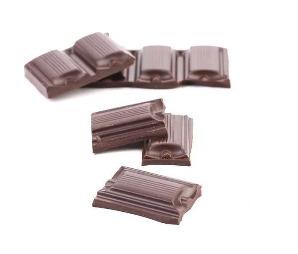 Tasty morsel of dark chocolate. — Stock Photo, Image