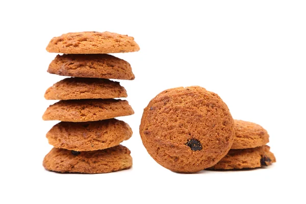 Stake oatmeal cookies with raisins — Stock Photo, Image