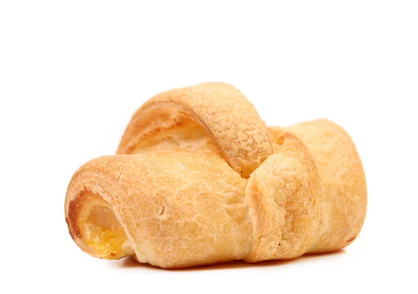 Croissant eller crescent roll. cose upp. — Stockfoto