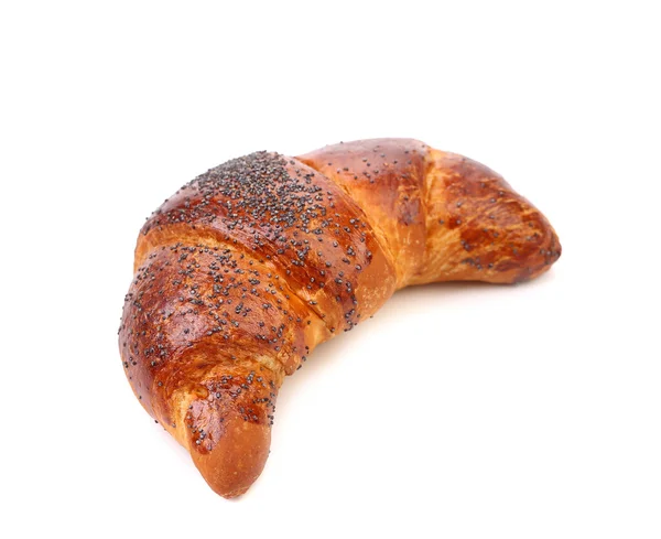 Appetizing croissant with poppy. — Stock Photo, Image