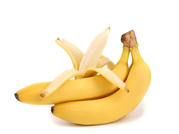 Bunch of bananas with open one. — Stock Photo, Image