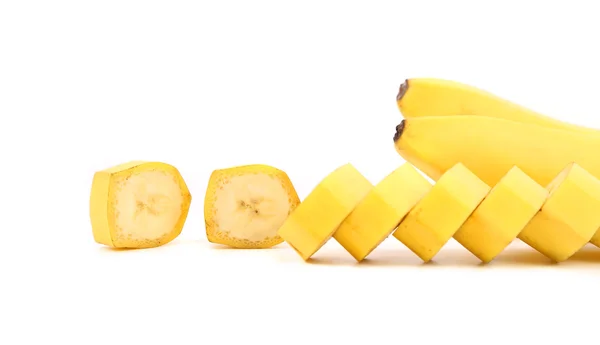 Bananas and slices — Stock Photo, Image