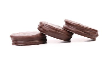 Çikolatalı Bisküvi üç sandviç.