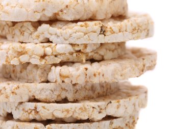 Mısır kraker yığını. yakın çekim.