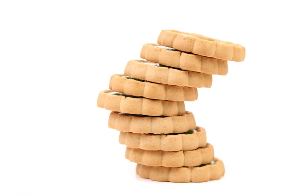 Irregular stack of biscuit. — Stock Photo, Image