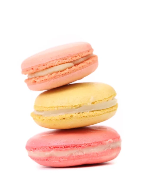 Spel van verschillende macaron taarten. — Stockfoto