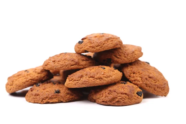 Poignée de plusieurs biscuits à l'avoine . — Photo