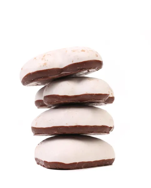 Pila di meringhe al cioccolato . — Foto Stock