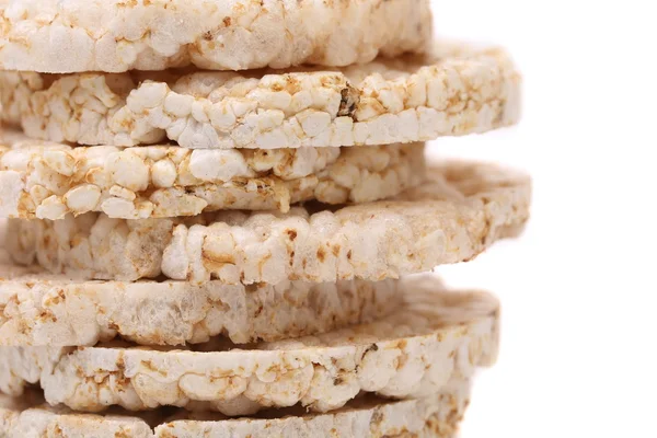 Stack van maïs crackers. Close-up. — Stockfoto