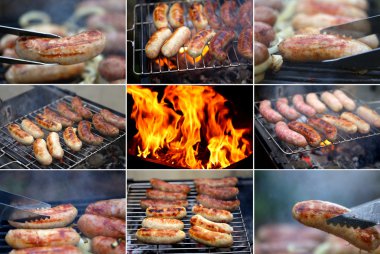 kolaj ob Barbekü sosis.