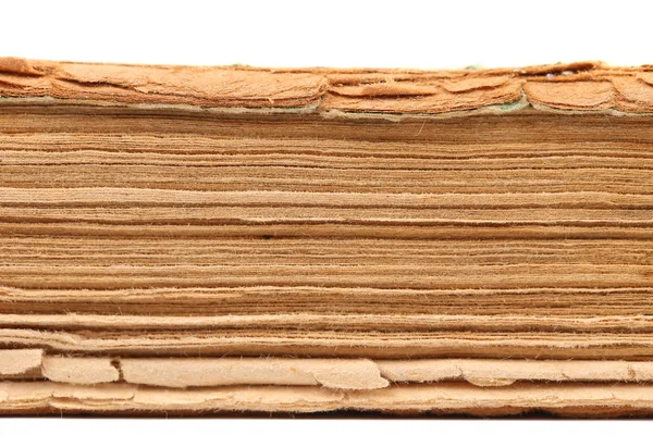 Binding of old book. Close up. — Stock Photo, Image