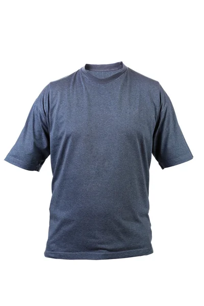 Blauw t-shirt. voorzijde. — Stockfoto