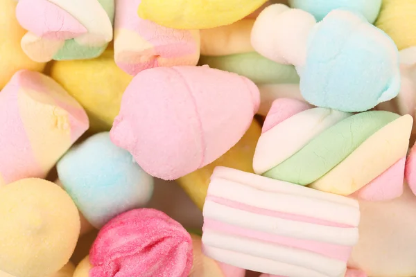 Verschillende kleurrijke marshmallow. — Stockfoto