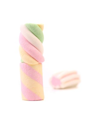 üç farklı renkli şekerleme. yakın çekim.